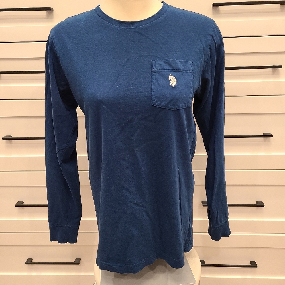 U.S. Polo Assn. Blue Long Sleeve Tee